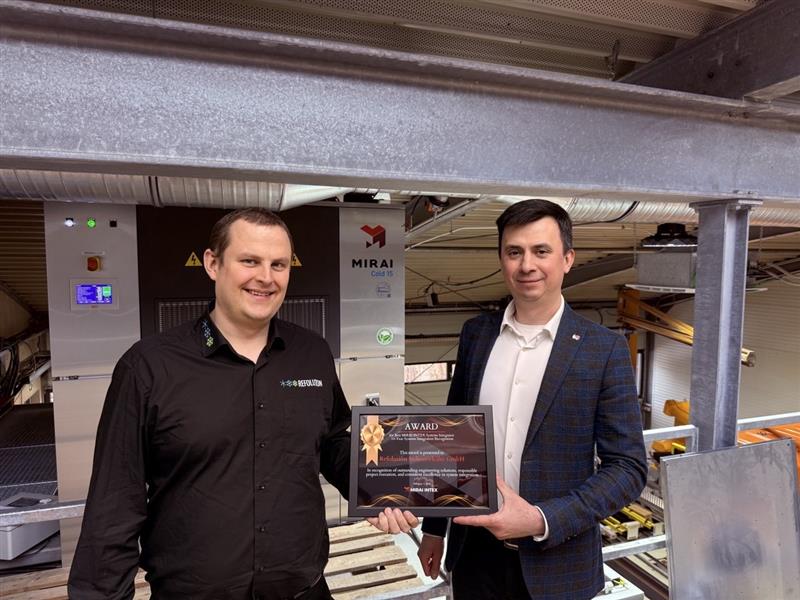 Thomas Frank, CEO of Refolution and Sergey Kravtsov, Director of Business Development at MIRAI INTEX
